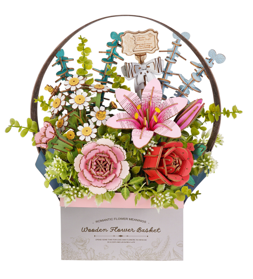 Wooden Flower Basket