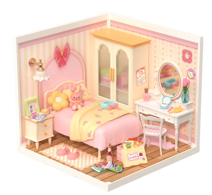 Lovely Pink Bedroom